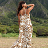 Janica Dress in Retro Pua Kala