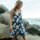 Valentine Dress in Navy Breeze