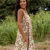 Valentine Dress in Retro Pua Kala