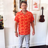 Kapahulu Men's Aloha Shirt in Kokiʻo Coral