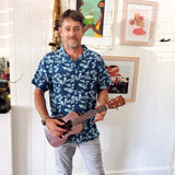 Kapahulu Men's Shirt in Electric