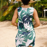 Andi Skirt in Monstera Jungle