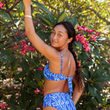 Aviva Bottom in Anthurium Blue