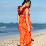 Bondi Maxi Dress in Lava