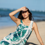 Bondi Maxi Dress in Monstera Jungle