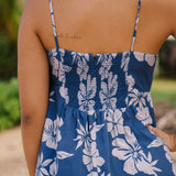 Cairo Dress in Petals Indigo