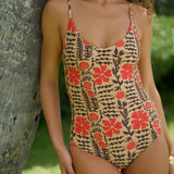 Carolina One Piece in Vintage Red Hot