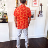 Kapahulu Men's Aloha Shirt in Kokiʻo Coral