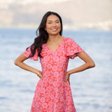 Elodie Dress in Pink Pua