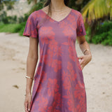 Elodie Dress in Petals Plum