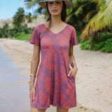 Elodie Dress in Petals Plum