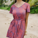 Elodie Dress in Petals Plum