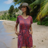 Elodie Dress in Petals Plum