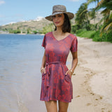 Elodie Dress in Petals Plum