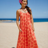 Janica Dress in Kokiʻo Coral