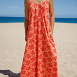 Janica Dress in Kokiʻo Coral