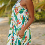 Janica Dress in Paradise White