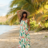 Janica Dress in Paradise White