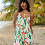 Janica Dress in Paradise White