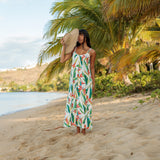 Janica Dress in Paradise White