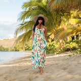 Janica Dress in Paradise White