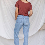Kahala Top in Carmine