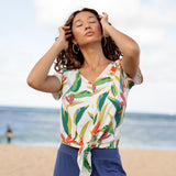 Kahala Top in Paradise White