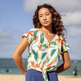 Kahala Top in Paradise White