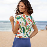 Kahala Top in Paradise White