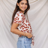 Kahala Top in Roses