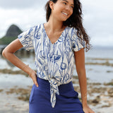 Kahala Top in Sapphire