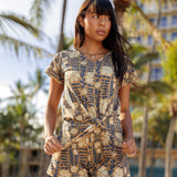 Kahala Top in Vintage Navy