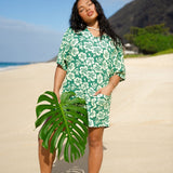 Kahuku Romper in Mint Pua