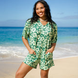 Kahuku Romper in Mint Pua