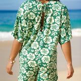 Kahuku Romper in Mint Pua