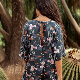 Kahuku Romper in Poinciana