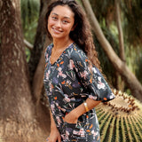 Kahuku Romper in Poinciana