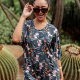 Kahuku Romper in Poinciana