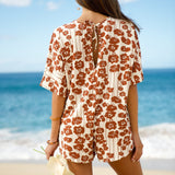 Kahuku Romper in Roses