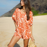 Kahuku Romper in Sunset