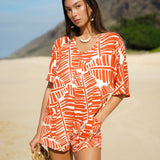 Kahuku Romper in Sunset