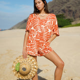 Kahuku Romper in Sunset
