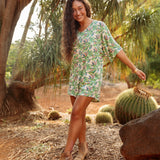Kahuku Romper in White Lotus