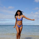 Keoni Top in Anthurium Blue