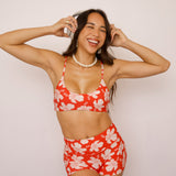 Leni Swim Short in Koki'o Flame