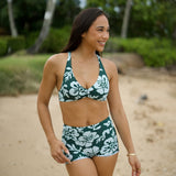 Leni Swim Short in Mint Pua
