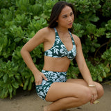 Leni Swim Short in Mint Pua