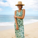 Mahina Midi Dress in Mint Pua