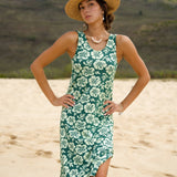 Mahina Midi Dress in Mint Pua