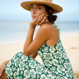 Mahina Midi Dress in Mint Pua